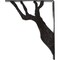 Ekena Millwork Damon Wrought Iron Bracket, (Triple center brace), Antiqued Silver 2"W x 12"D x 15"H BKTM02X12X15TDAASV - alternate 4